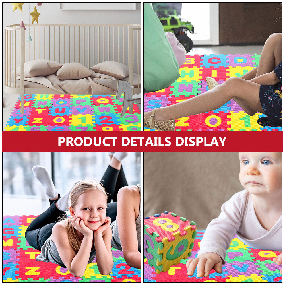 Number Puzzle Foam - 72 piezas, alfombra de juego con