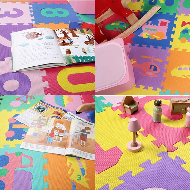 Alfombra de juego para bebés,  - Number Puzzle Foam reseña y precio