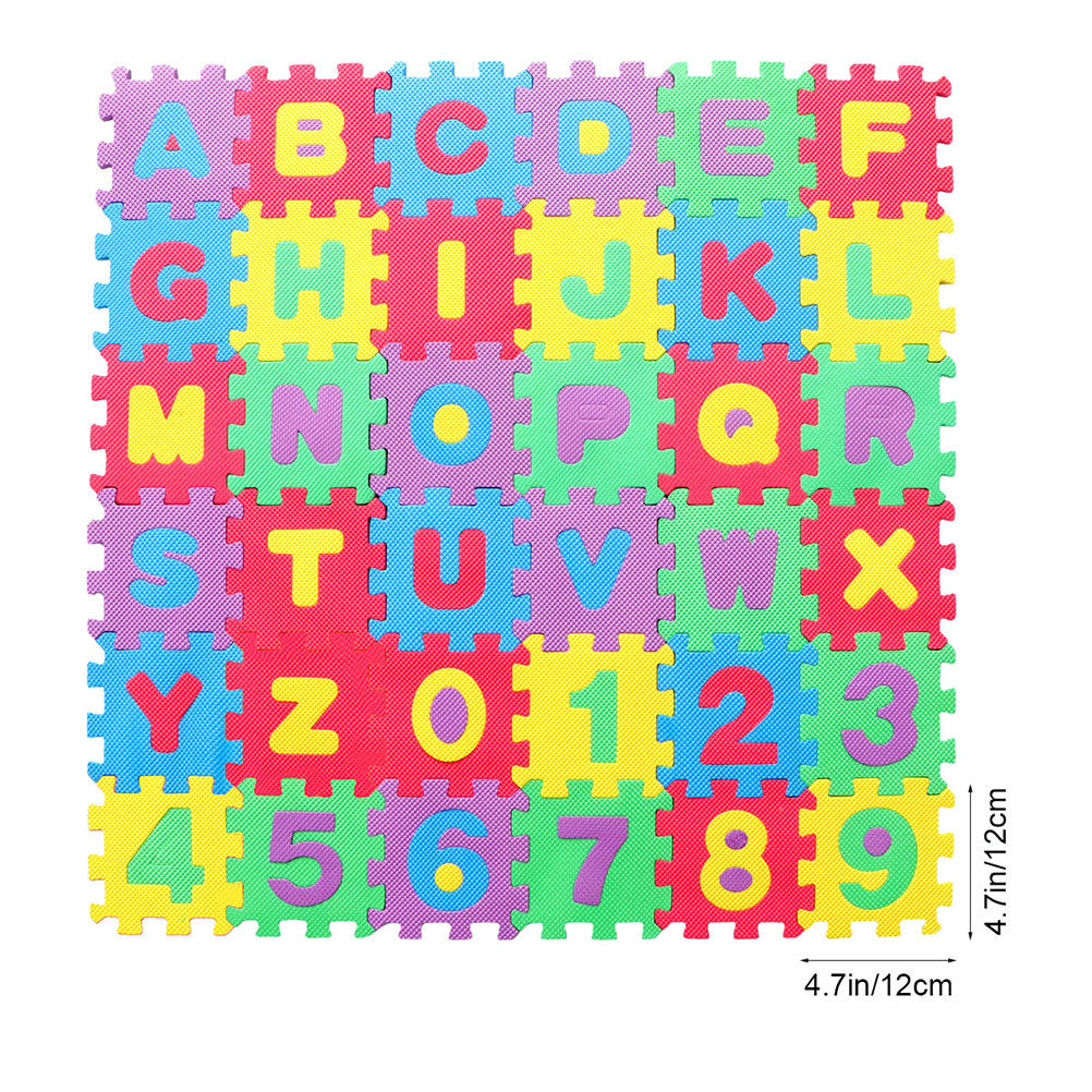 72 piezas, alfombra de juego c - Number Puzzle Foam reseña y precio