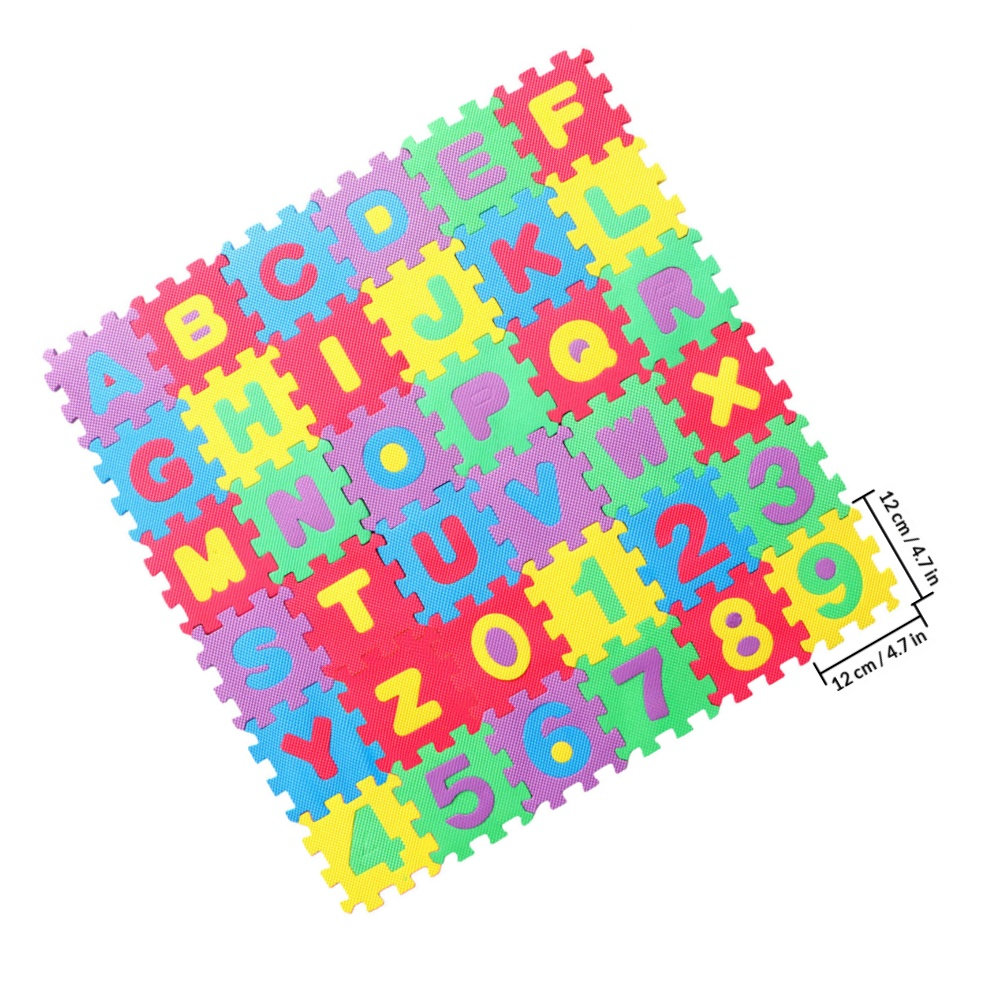 72 piezas, alfombra de juego c - Number Puzzle Foam reseña y precio